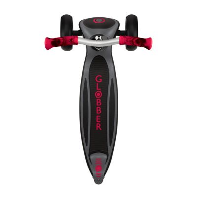 5. Globber Master Prime 3-Wheel Scooter / Black - New Red 664-102