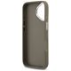 7. Guess Grained Big 4G Classic Logo iPhone 17 Case - Brown