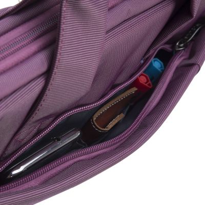7. Rivacase Central 33.8 cm (13.3") Briefcase, Purple