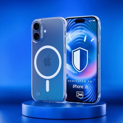 12. 3mk Just20g MagCase for iPhone 16 - transparent