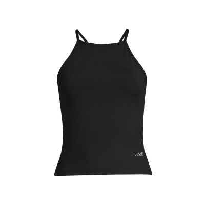 CASALL Built-In-Bra Halterneck Tank black