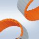8. Magnetic Apple Watch SE, 9, 8, 7, 6, 5, 4, 3, 2, 1 (41, 40, 38 mm) Dux Ducis Strap (LD Version) - gray-orange
