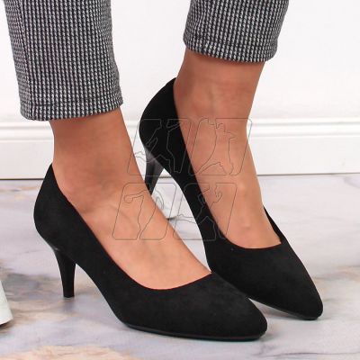 7. Pumps stilettos black suede W Sergio Leone