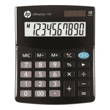 HP HP OC 110/INT BX Desktop Calculator, 10-digit display, 125x101x33mm, black