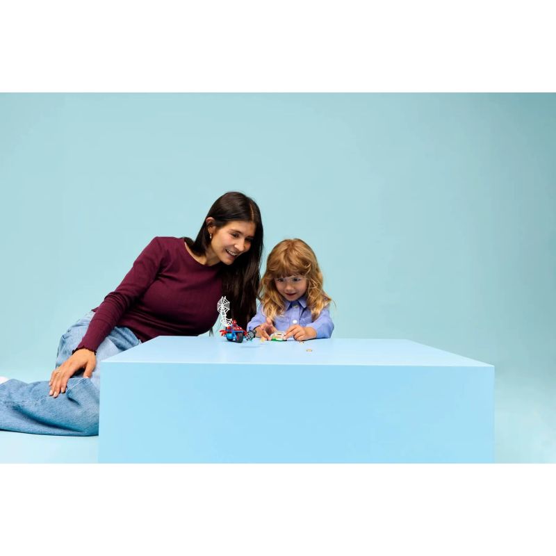 9. LEGO Marvel Spiderman 11206 Spidey on a Motorcycle vs. Rhino