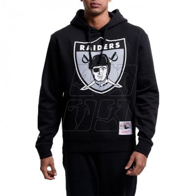 3. Mitchell &amp; Ness Nfl Team Logo Hoody Oakland Raiders M HDSSINTL1052-ORABLCK