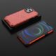 13. Honeycomb Case armor cover with TPU Bumper for iPhone 13 Pro Max red