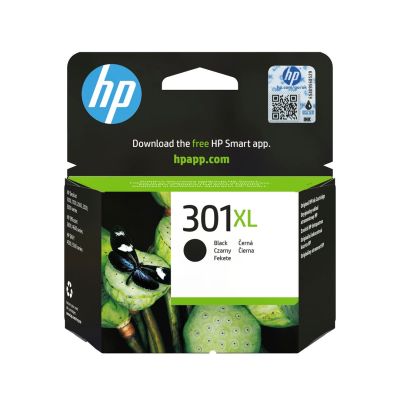 280. HP Black Ink Cartridge HP 301XL, HP301XL=CH563EE, 480 pages, 8 ml