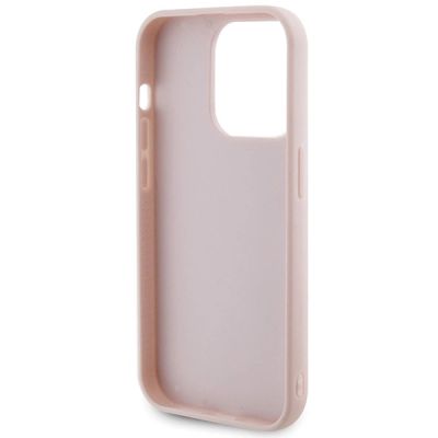 7. Guess Quilted Metal Logo case for iPhone 15 Pro - pink