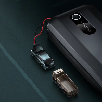 14. Baseus Power Bank Power Starter Jump Starter Booster 10000mAh 12V (1000A / 500A) + Crocodile Cables Black (CGNL020101)