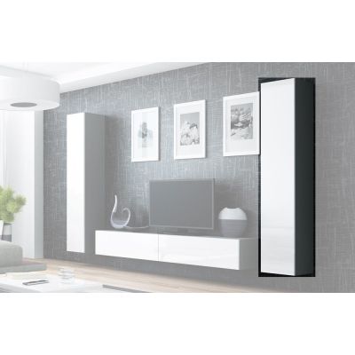 6. VIGO full display cabinet '180' 180/40/30 gray/white
