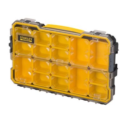 5. Stanley FMST1-75779 Tool Box Small Parts Box Polycarbonate (PC) Black, Yellow