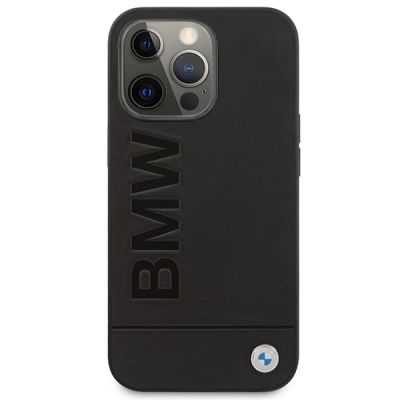 3. Etui BMW BMHMP14LSLLBK iPhone 14 Pro 6,1" czarny/black hardcase Signature Logo Imprint Magsafe