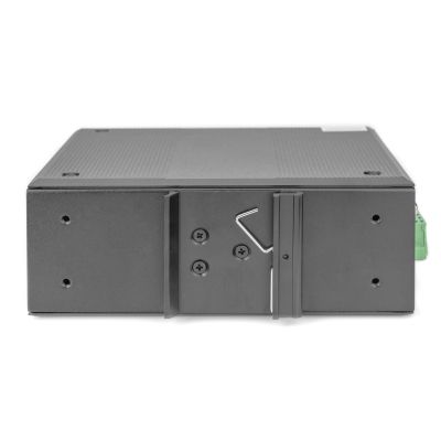 6. Industrial switch 7-port Gigabit PoE+ with 1x PD, IEEE802.3af/at, DIN rail, extended temperature range.