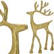 DECORATIVE METAL REINDEER 21x40CM GOLD