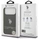 8. US Polo DH and Bottom Stripe Logo MagSafe Case for iPhone 17 Pro Max - Black