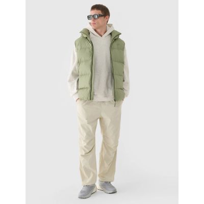 6. Men's sweatshirt with hood, open, 4F 4FWAW24TSWSM1310-11S