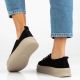 7. Leather platform sneakers black Filippo DP6122