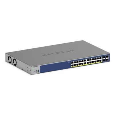 12. Switch Netgear GS728TXPv3 28p PoE 190W (PoE+: 24p) Managed Gigabit/10G