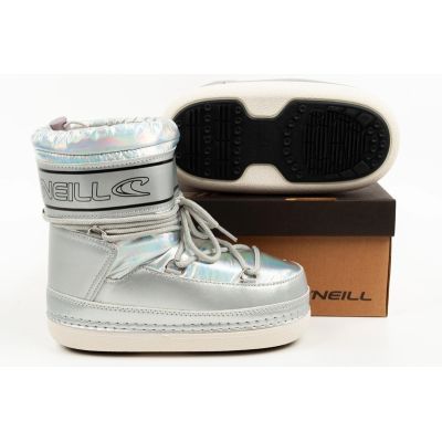9. O'neill Lisa High silver insulated winter snow boots for girls
