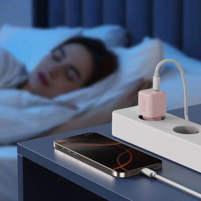 6. Tech-Protect NCM25 USB-C PD 25W Wall Charger - Pink