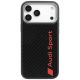 Audi R8 Carbon Fiber MagSafe Case for iPhone 17 Pro Max - Black