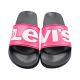 4. Levi's June L women's flip-flops pink and black VPOL0239S-3841