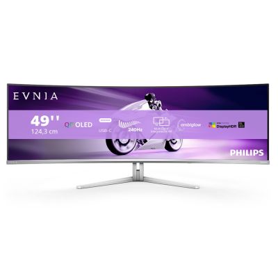 19. Philips Evnia 8000 49M2C8900/00 computer monitor 124.2 cm (48.9") 5120 x 1440 px Dual QHD QDOLED White