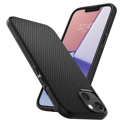 8. Spigen Liquid Air iPhone 13 Case - Matte Black
