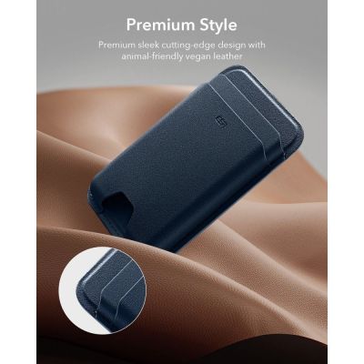 8. ESR Classic RFID Magnetic Wallet MagSafe for Phone - Navy Blue
