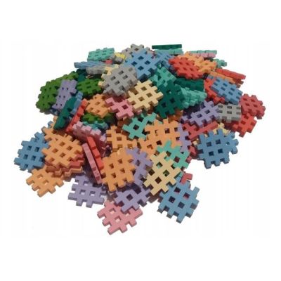 6. Marioinex Mini Waffle building blocks, 140 pieces, pastel