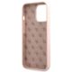 7. Guess GUHCP13XLSLMGLP iPhone 13 Pro Max 6.7" light pink/light pink hardcase Silicone Script Gold Logo