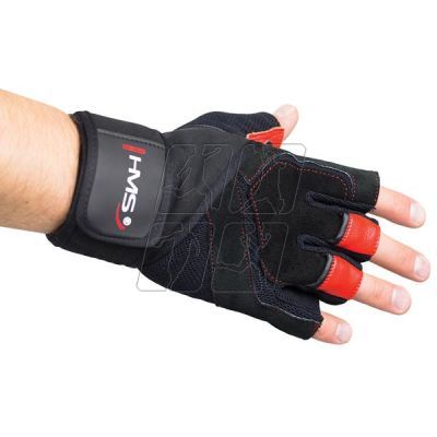 21. Gloves for the gym Black / Red HMS RST01 SIZE XXL