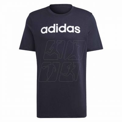 2. adidas Essentials Single Jersey Linear Embroidered Logo Tee M IC9275