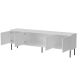 2. TV cabinet ABI 4D 200x38x62 white matt