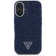 3. Guess Denim Triangle Logo MagSafe iPhone 16 Case - Blue