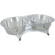 21. DOG AND CAT BOWL STAINLESS STEEL 2x550ML