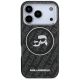 3. Karl Lagerfeld IML Glitter Karl&Choupette Heads Logo MagSafe Case for iPhone 17 Pro - Black