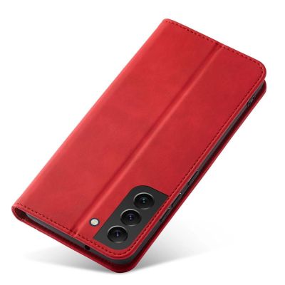 4. Magnet Fancy Case for Samsung Galaxy S23+ flip cover wallet stand red
