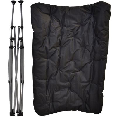 9. HIGH DELUXE CAMPING CHAIR WITH CUSHION ANTHRACITE REDCLIFFS