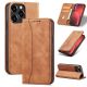 15. Magnet Fancy Case Case for iPhone 13 Pro Max Pouch Card Wallet Card Holder Brown