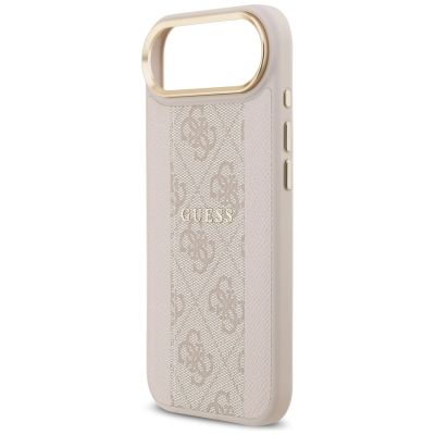 6. Guess 4G Stripe MagSafe Case for iPhone Air - Pink