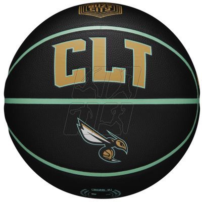 2. Wilson NBA Team City Collector Charlotte Hornets Ball WZ4016404ID basketball