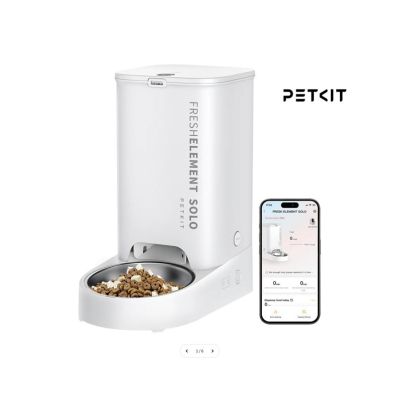 PETKIT feeder/waterer for dogs or cats Acrylonitrile butadiene styrene copolymer (ABS) White Universal Automatic pet feeder