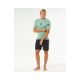 4. Men's Lycra RIP CURL Waves Upf Perf S/S green