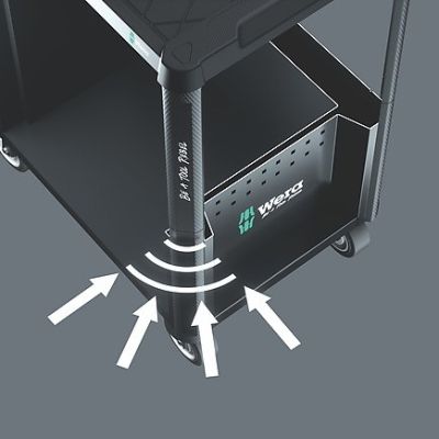 3. 1 Tool Rebel 9700 Workshop Cart with Equipment, 78 Parts