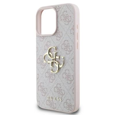6. Guess 4G Big Logo Case for iPhone 16 Pro Max - Pink