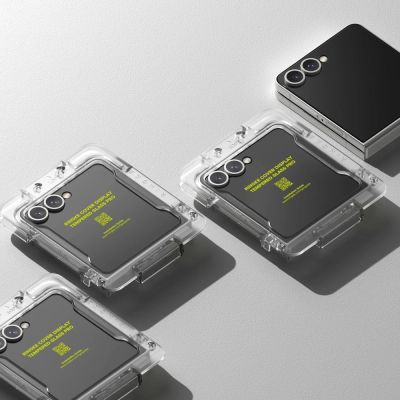 6. Ringke Cover Display Easy Slide Tempered Glass 2-pack for Samsung Galaxy Z Flip 7 - Transparent