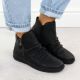 6. Women’s Black Waterproof Leather Ankle Boots – Rieker Z0056-00