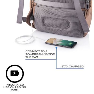 12. XD DESIGN ANTI-THEFT BACKPACK BOBBY SOFT BROWN P/N: P705.796
